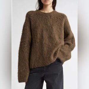 Toteme Boxy Alpaca Blend Sweater brown